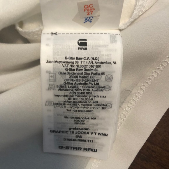 BNWT G-STAR RAW BURN OUT TOP M - Picture 10 of 10